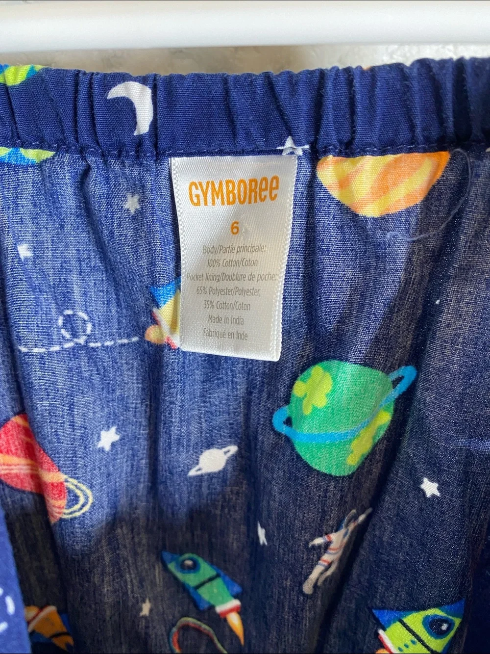 Gymboree Girls' Navy Space Planets Print Romper Outfit